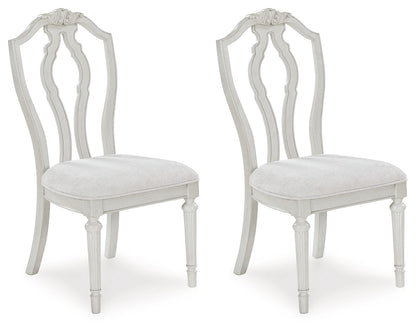 Montelaine - Antique White - Dining Upholstered Side Chair (Set of 2)