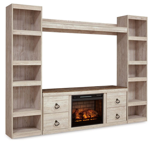 Willowton - Entertainment Center With Fireplace Option