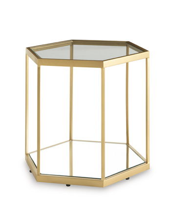 Veerwick - Gold Finish - Accent Cocktail Table