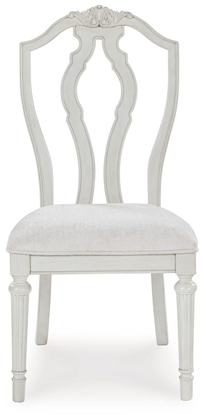 Montelaine - Antique White - Dining Upholstered Side Chair (Set of 2)