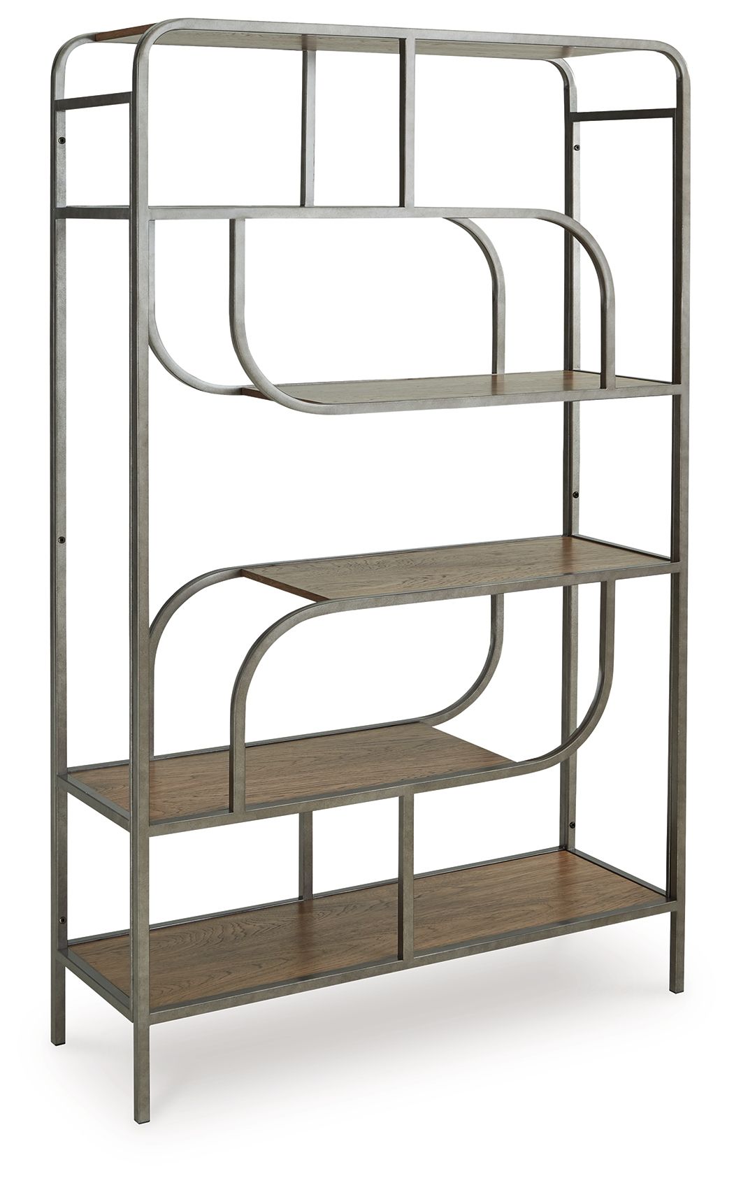 Jaddon - Brown / Antique Silver - Bookcase