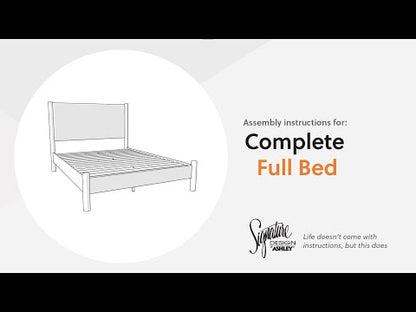 Cadmori - Upholstered Panel Bed