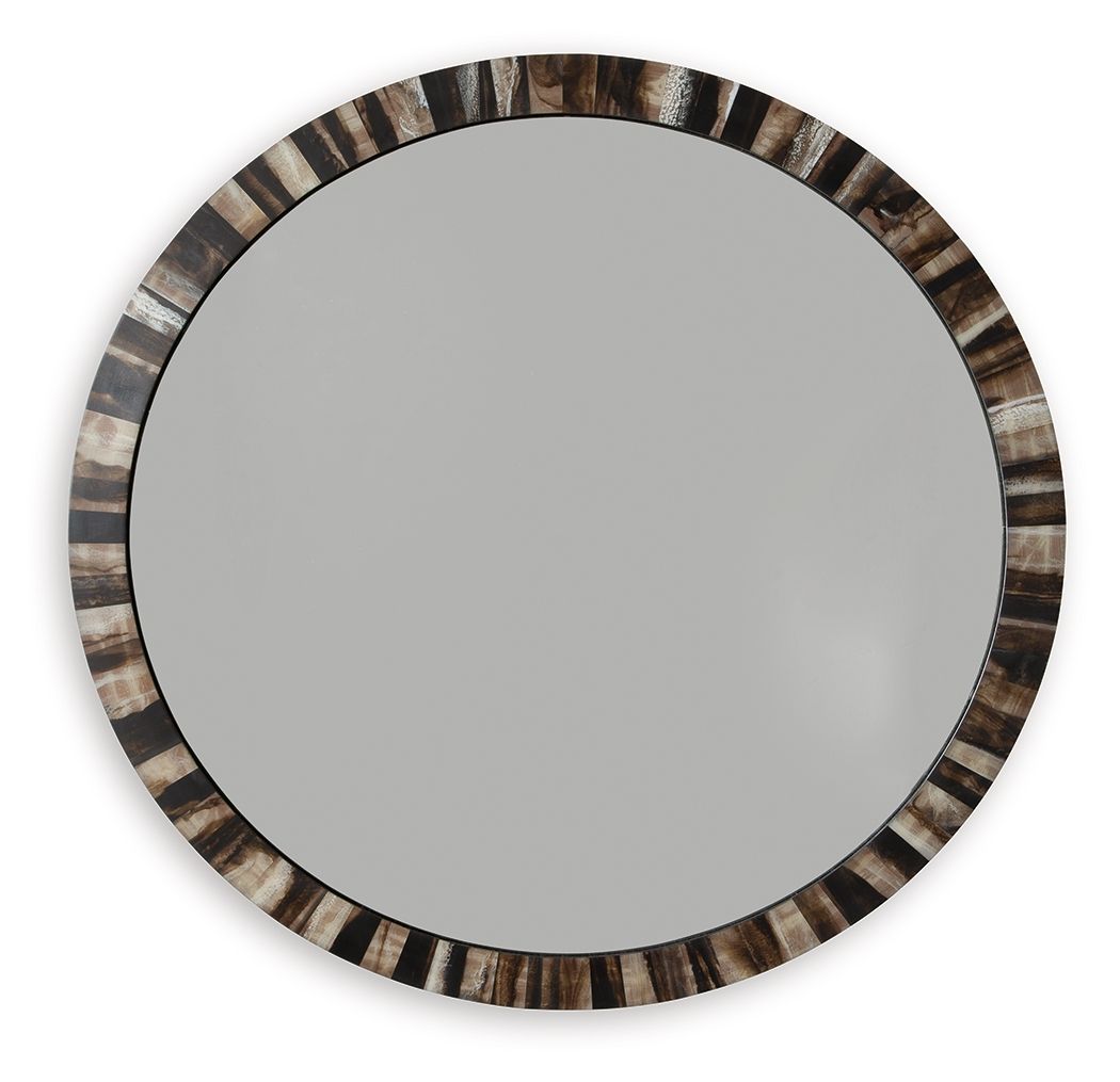 Ellford - Black / Brown / Cream - Accent Mirror