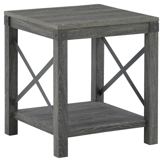 Freedan - Grayish Brown - Square End Table