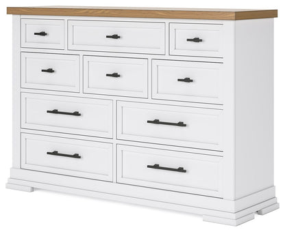 Ashbryn - White / Natural - Dresser