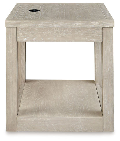 Marxhart - Bisque - Square End Table