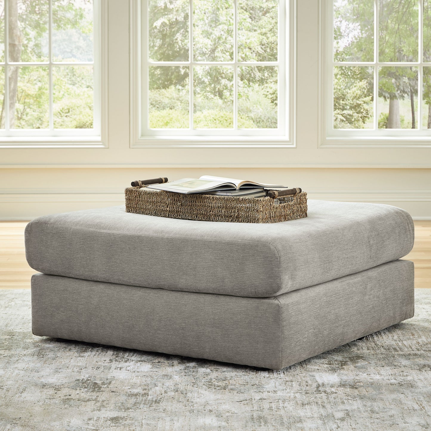 Avaliyah - Ash - Oversized Accent Ottoman