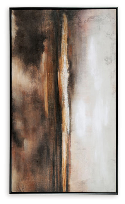 Drewland - Black / Brown / Orange - Wall Art