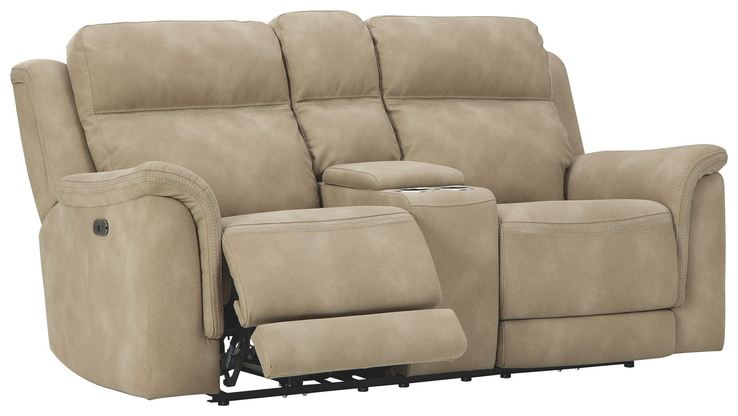 Next-Gen Durapella - Reclining Power Loveseat With Console